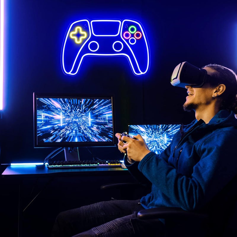 Kavaas Gamer Neon Sign, Neon Controller Sign for Gaming Room Decor - Gaming Neon Sign for Teen Boys Room Decor - Best Gamer Gifts for Teenage Boys, Kids - Image 5